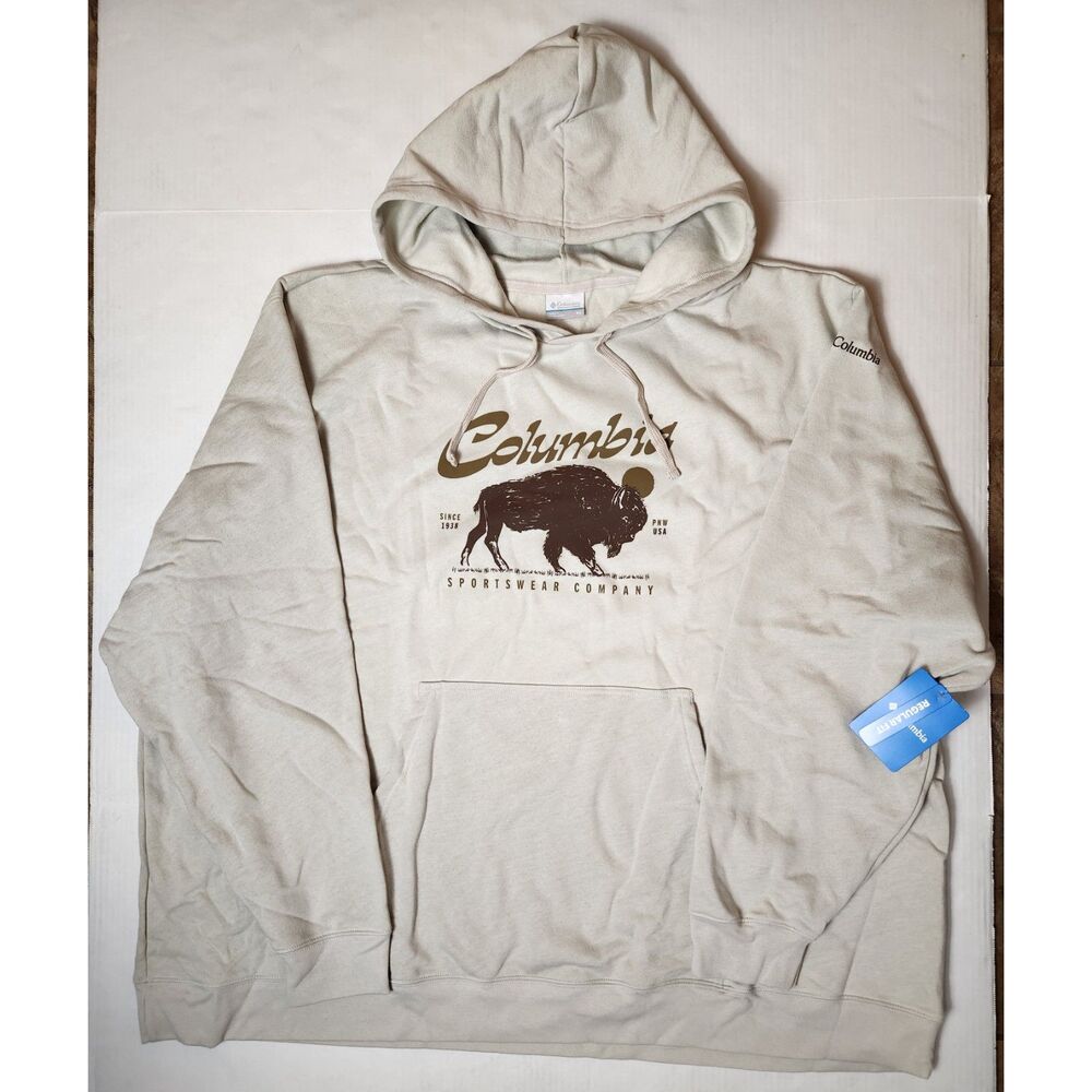 Columbia Trek Graphic Hoodie Men's size 5X 5XL Dark Stone